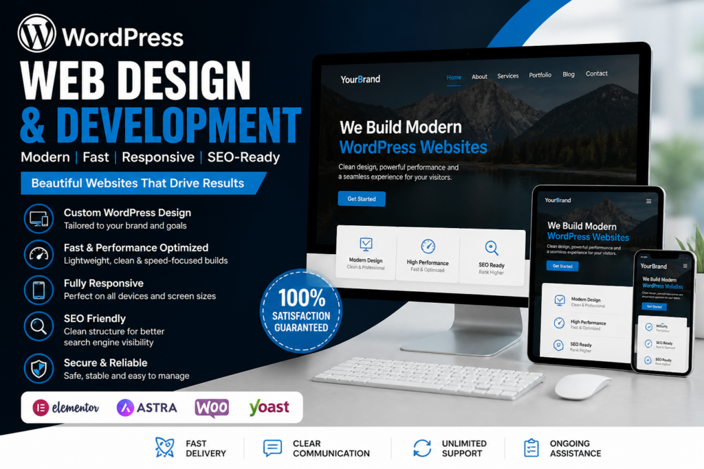 I will design AEO VEO AI Generative Engine Optimized WordPress Website - portfolio - 0