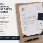 Je concevrai des cartes de visite professionnelles et du matériel à lettres - À distance