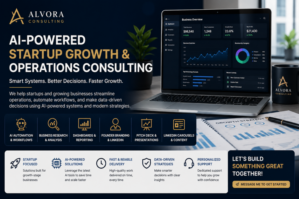 AI-Powered Startup Growth & Operations Consulting - portfolio - 0