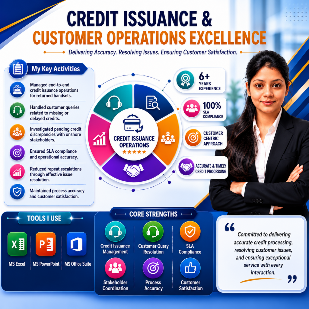 I will provide customer support, query resolution and operations assistance and work on Tally Entries, Bank concurrent audit, MS Excel, MS poerpoint - portfolio - 0