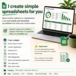 I will Create Simple Spreadsheets for You