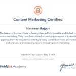 HubSpot Content Marketing Certification