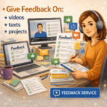I Will Give You Detailed Feedback on Your Text, Video, or Project