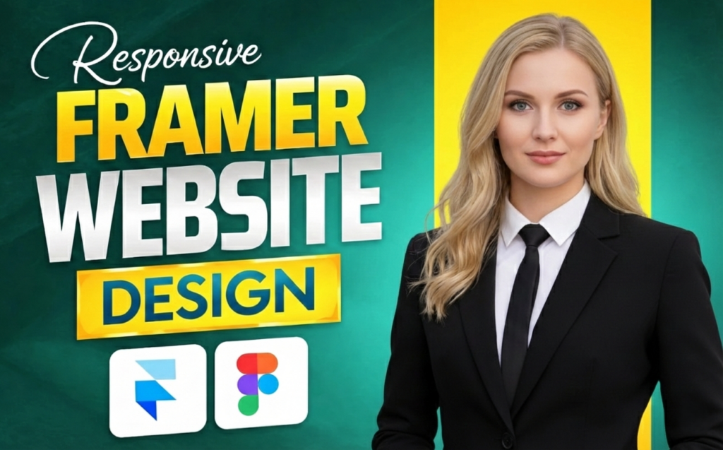 I will design a framer website or framer landing page or convert figma to framer - portfolio - 0