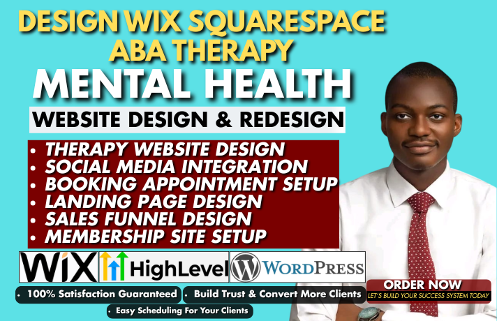 I will design wix ABA therapy mental health website with appointment booking site - portfolio - 0
