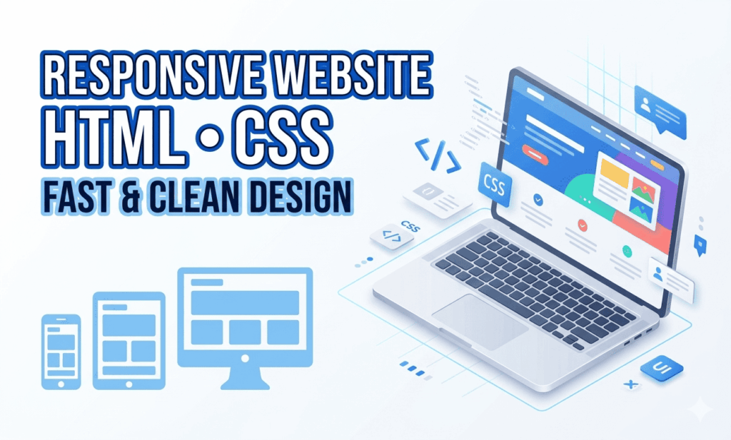 سأصمم موقعا إلكترونيا متجاوبا ل HTML وCSS - portfolio - 0