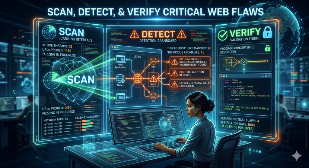 I don't just run scans; I write custom multi-threaded Python frameworks that discover, test, and actively verify true positive vulnerabilities. - portfolio - 1