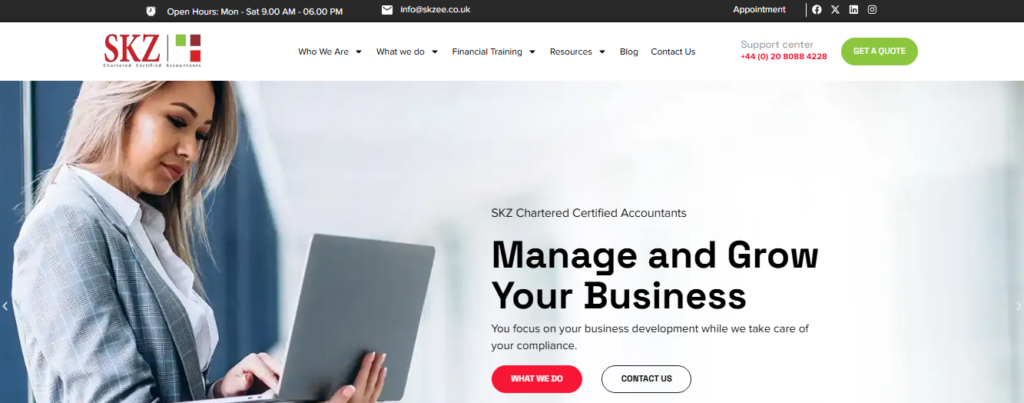 SKZ Chartered Certified Accountants - cover
