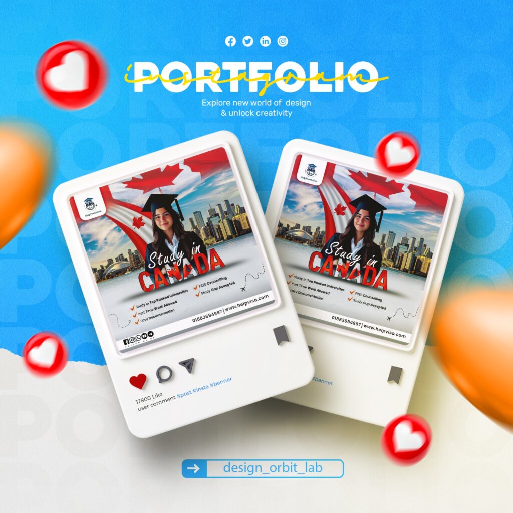 سأقوم بإنشاء تصاميم منشورات حديثة على وسائل التواصل الاجتماعي - portfolio - 1