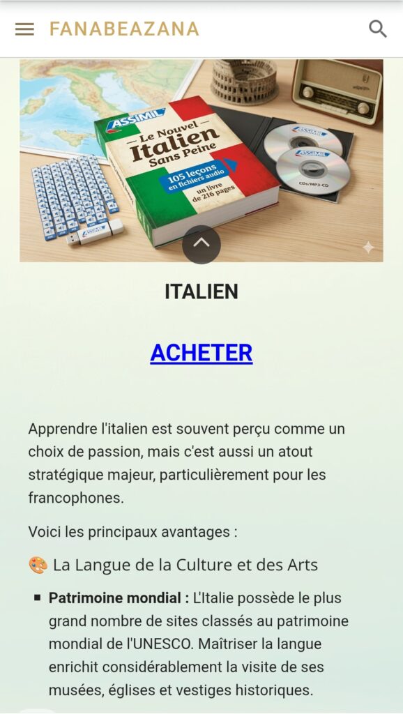 I sell a selection of e-books for personal development and language books with audio supports. - portfolio - 1