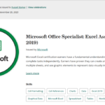أخصائي مايكروسوفت أوفيس: شريك إكسل (Office 2019)