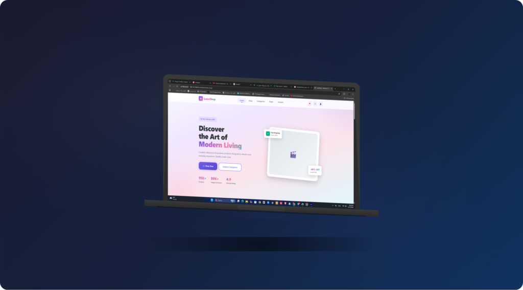 خدمات تصميم الويب الحديثة والاستجابة - portfolio - 0