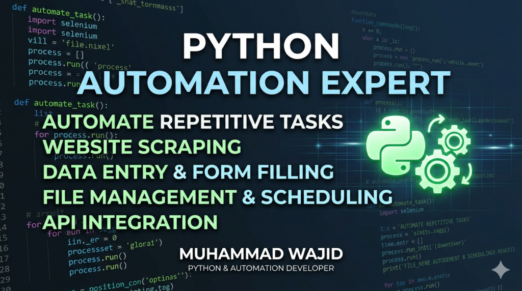 Automatisation Python - Je vais écrire des scripts d’automatisation Python pour automatiser vos tâches répétitives - portfolio - 0