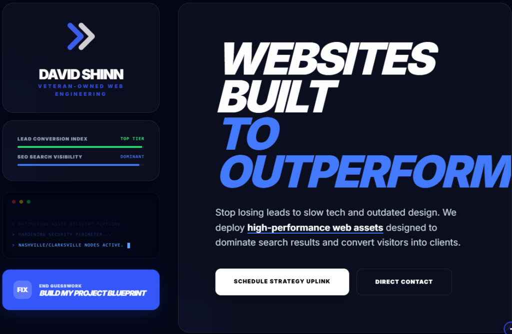 I will engineer a high performance custom website for your business - portfolio - 0