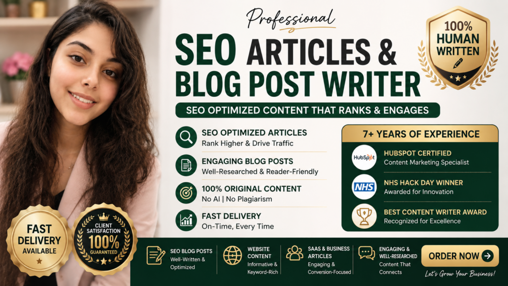 سأكتب مقالات تحسين محركات البحث ومنشورات المدونات للمواقع والعلامات التجارية - portfolio - 0