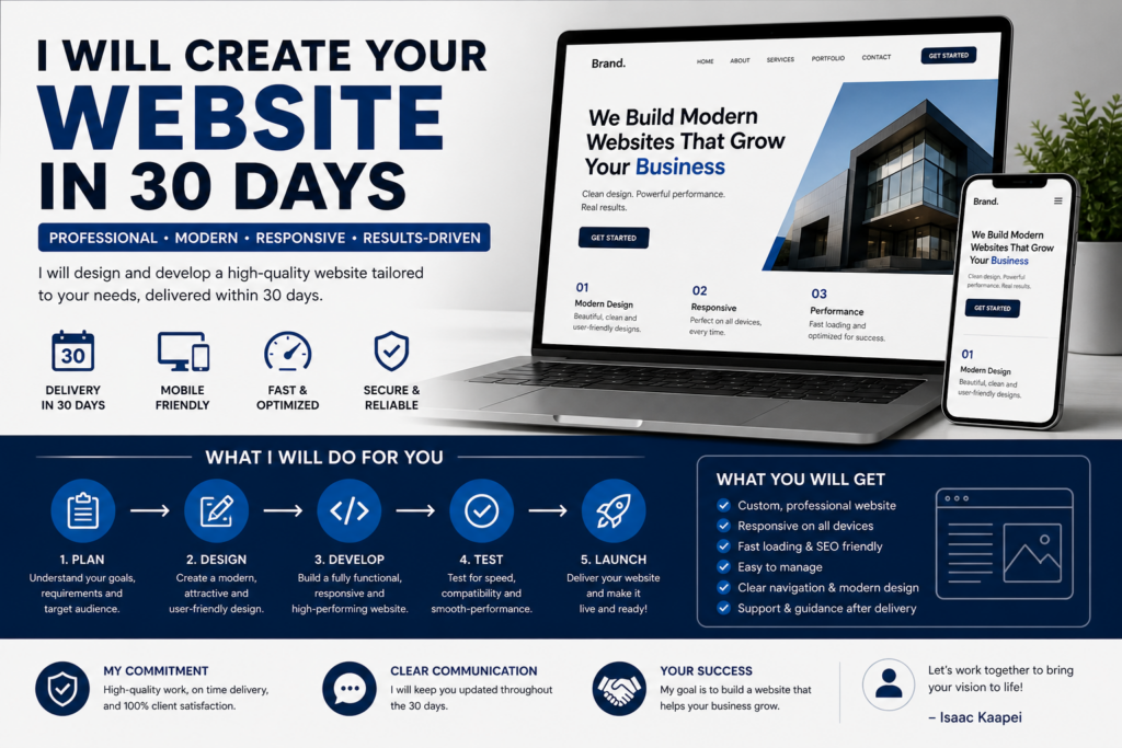 Je créerai votre site web en 30 jours - portfolio - 0