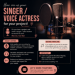 I will be a Singer / Voice Actress for Your Project