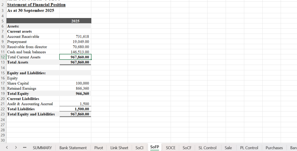 Tenue de livres mensuelles et trimestrielles sur XERO, Zoho, Wafeq, Odoo et Quickbooks | Résumé des résultats et pertes | Comptes de gestion - portfolio - 1