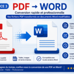 Je vais convertir un PDF en Word ou Excel - À distance