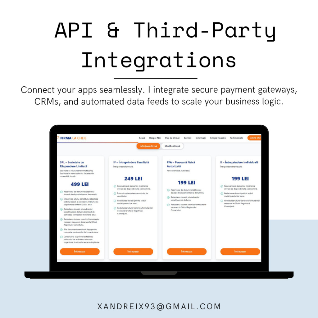 API et intégrations tierces - portfolio - 0