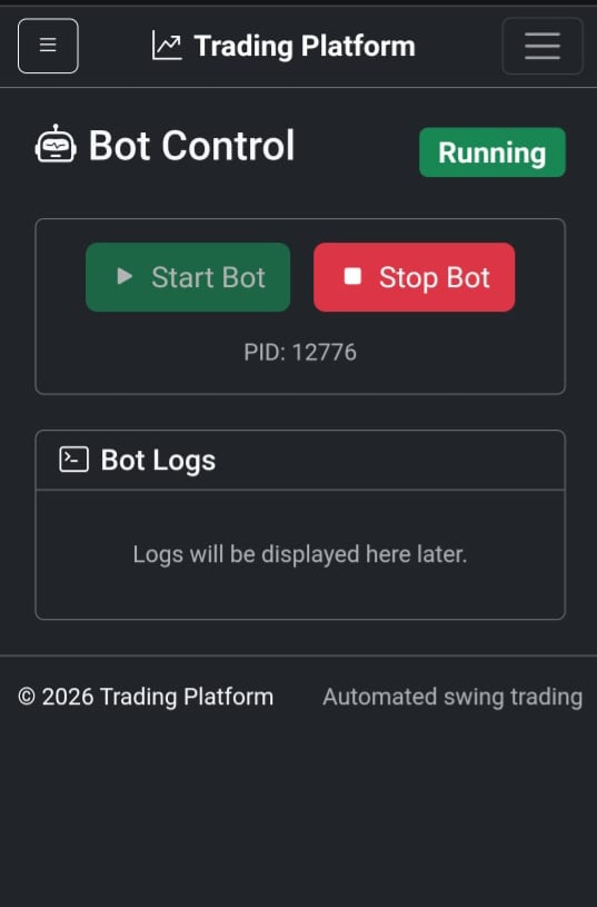 Forex AI trading automation application - portfolio - 0