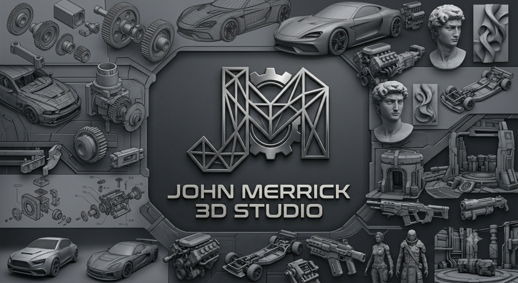 JOHN MERRICK 3D STUDIO - cover