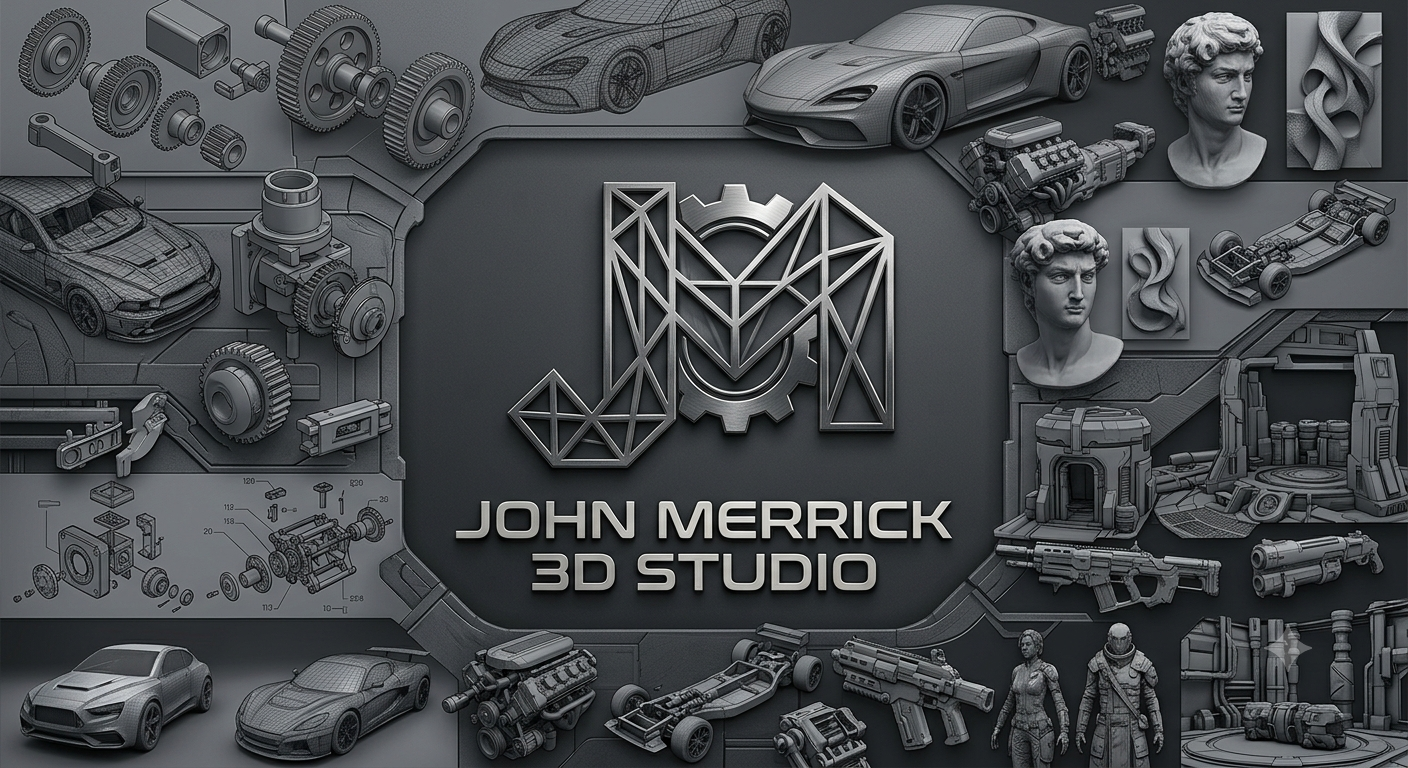 JOHN MERRICK 3D STUDIO - cover