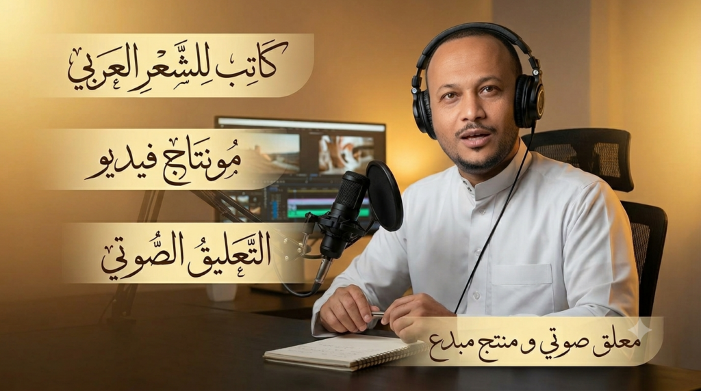 قراءة نص عربي، قراءة قصيدة شعرية فصحى - portfolio - 0