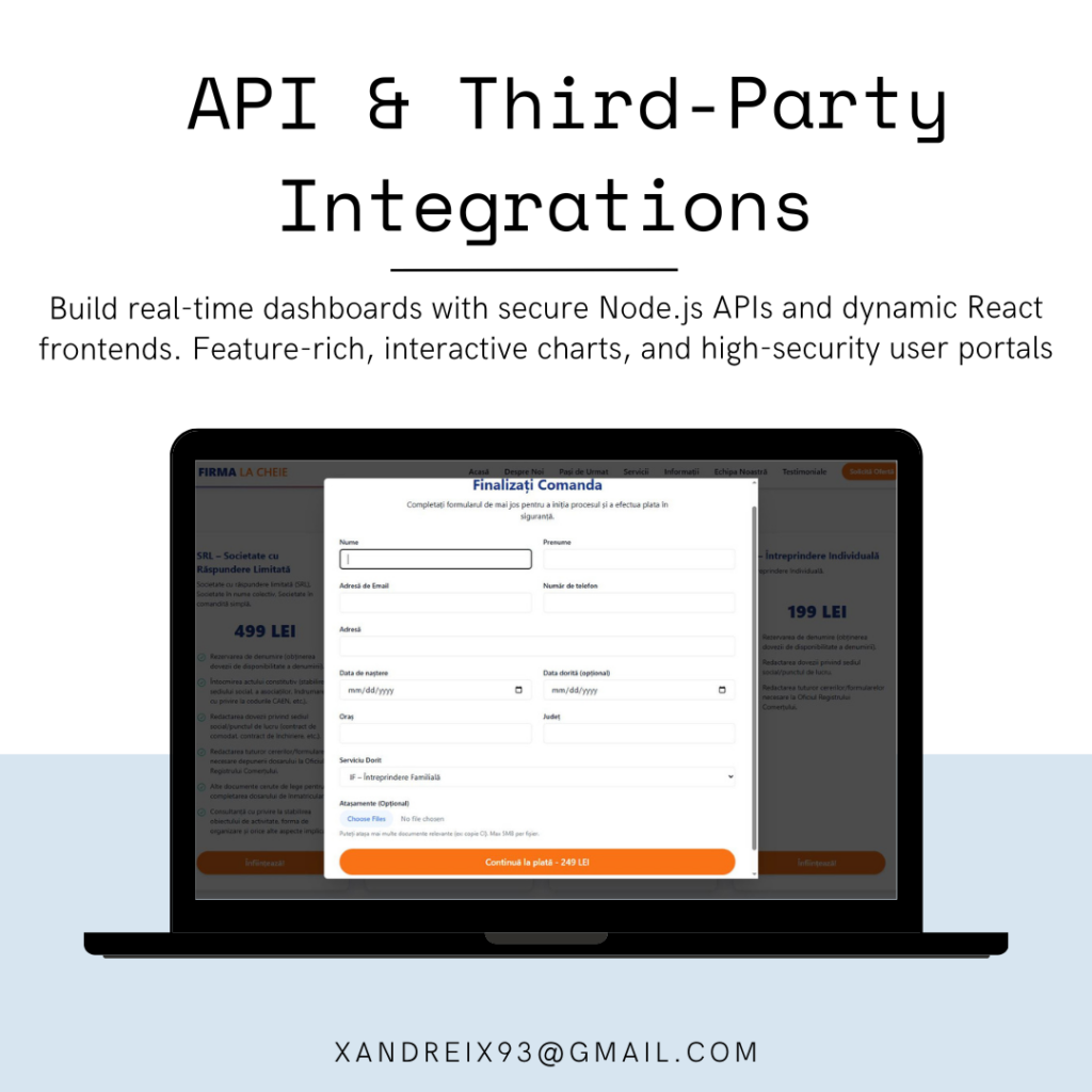 API et intégrations tierces - portfolio - 1