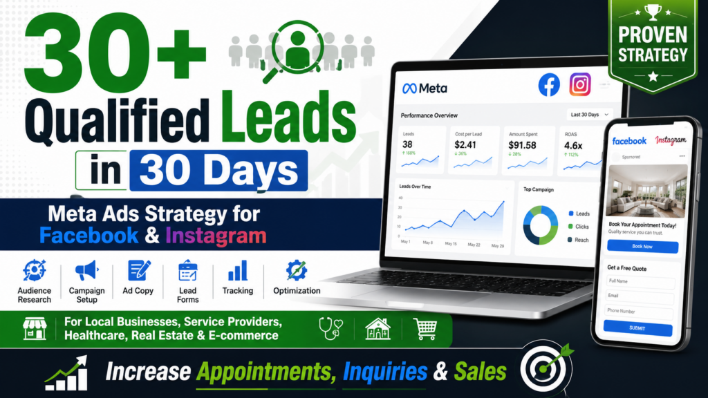 سأساعدك في الحصول على 30 عميدا مؤهلا لعملك خلال 30 يوما من خلال Meta Ads - portfolio - 0