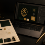 سأقوم بتصميم هوية بصرية كاملة لبراندك (شعار + ألوان + خطوط) باستخدام أدوات الذكاء الاصطناعي - عن بُعد
