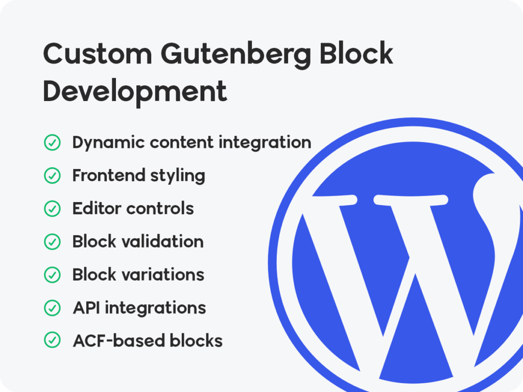 Développement de blocs Gutenberg sur mesure - portfolio - 0