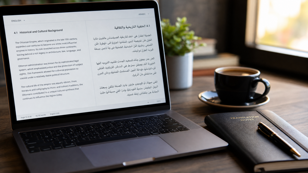 I will translate your text from English to Arabic and vise versa. - portfolio - 1