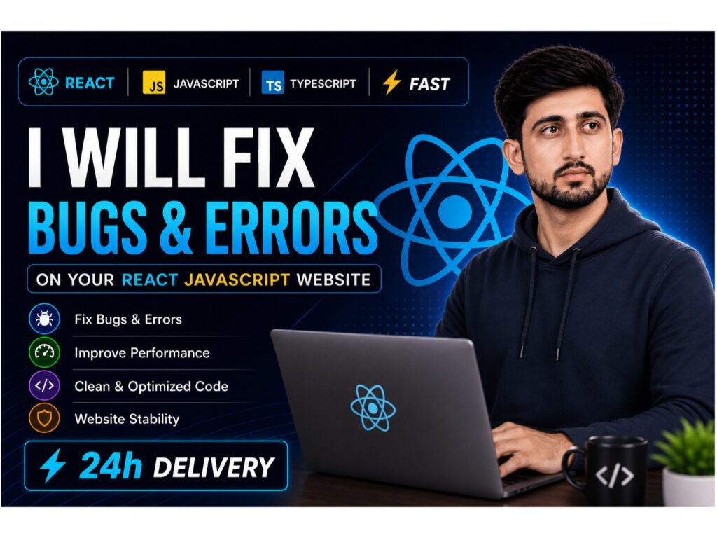 سأبني موقع React.js سريع الاستجابة مع تدفق العربة والدفع - portfolio - 1