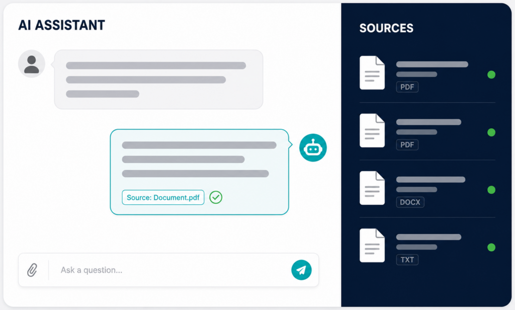 Je vais créer un chatbot IA personnalisé entraîné sur vos documents - portfolio - 1