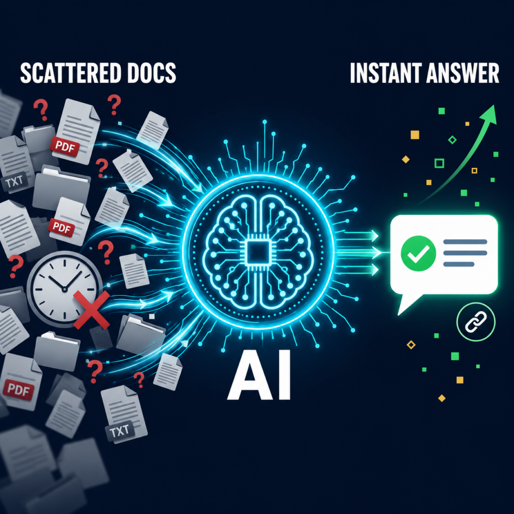 Je vais créer un chatbot IA personnalisé entraîné sur vos documents - portfolio - 0