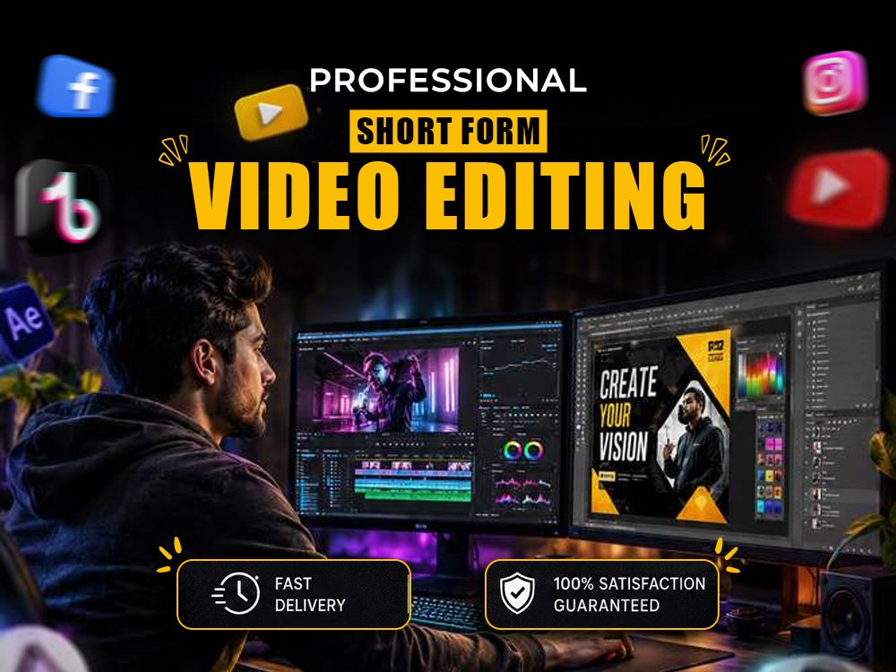Vous aurez un Monteur vidéo professionnel | Montage vidéo YouTube, TikTok, Instagram Shorts - portfolio - 0