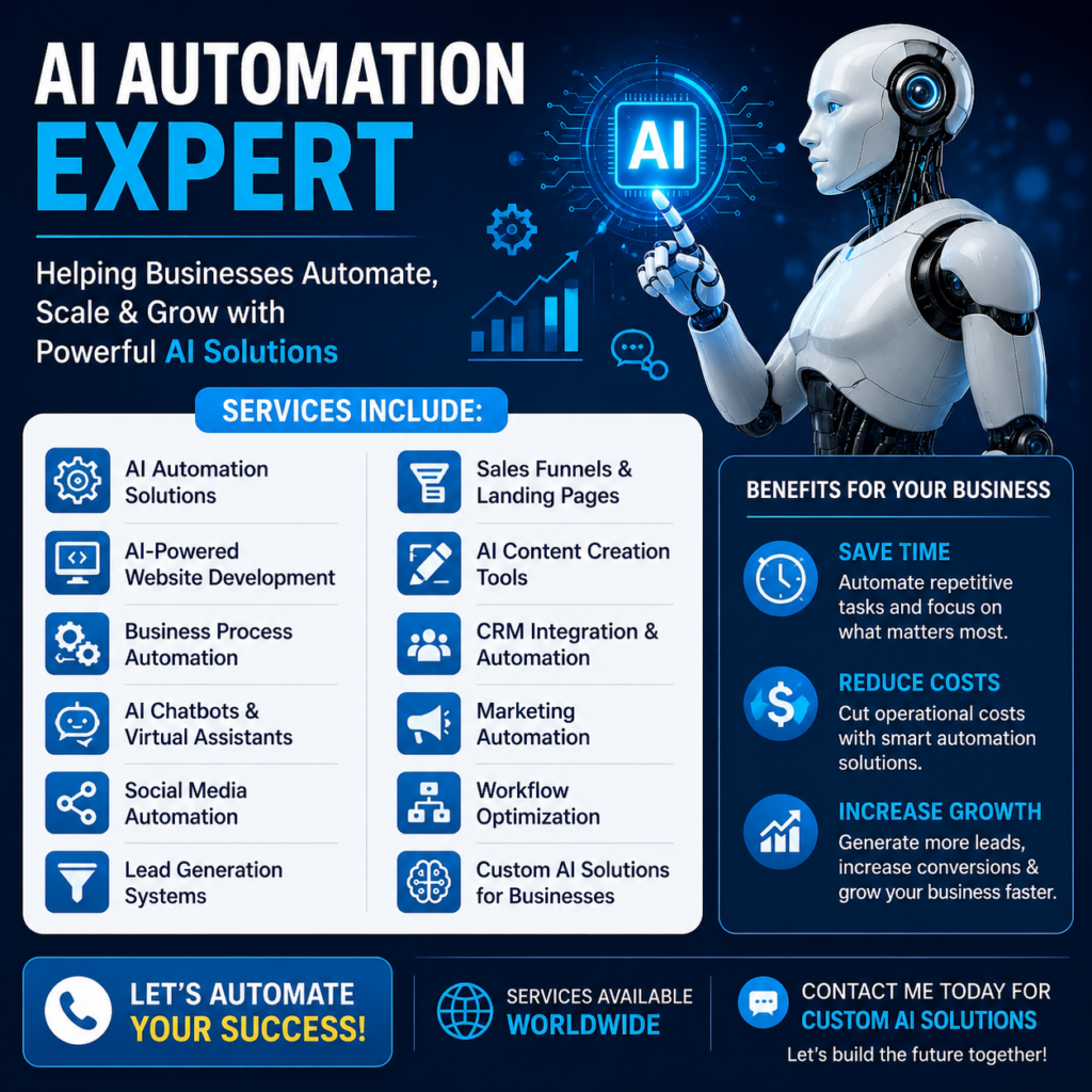 AI Video Creation ,Web Developer, AI Chatbot, Lead Generation - portfolio - 1