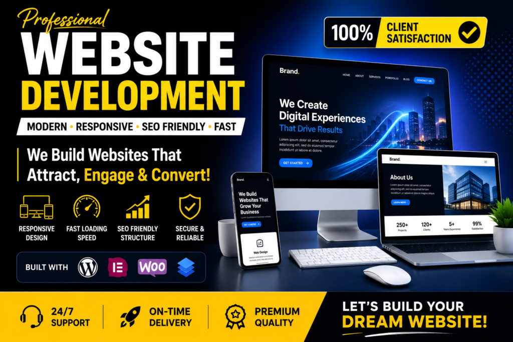 I will build a professional, responsive website optimized for speed and conversions - portfolio - 0