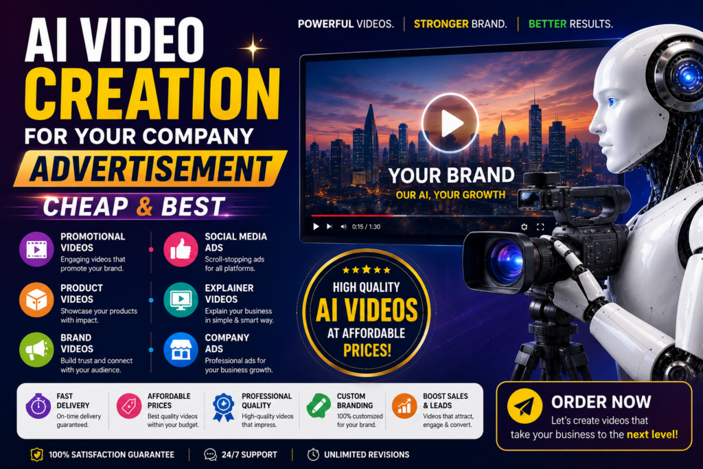 Vidéos publicitaires professionnelles d’IA pour votre entreprise - portfolio - 1