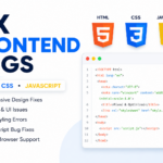 I will fix frontend bugs in HTML CSS and javascript