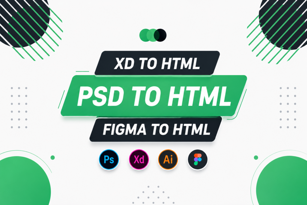 PSD VERS HTML, CSS, JAVASCRIPT et BOOTSTRAP - portfolio - 0