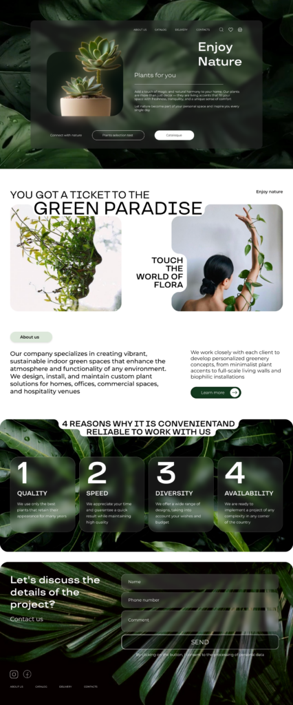 I create a website design - portfolio - 2