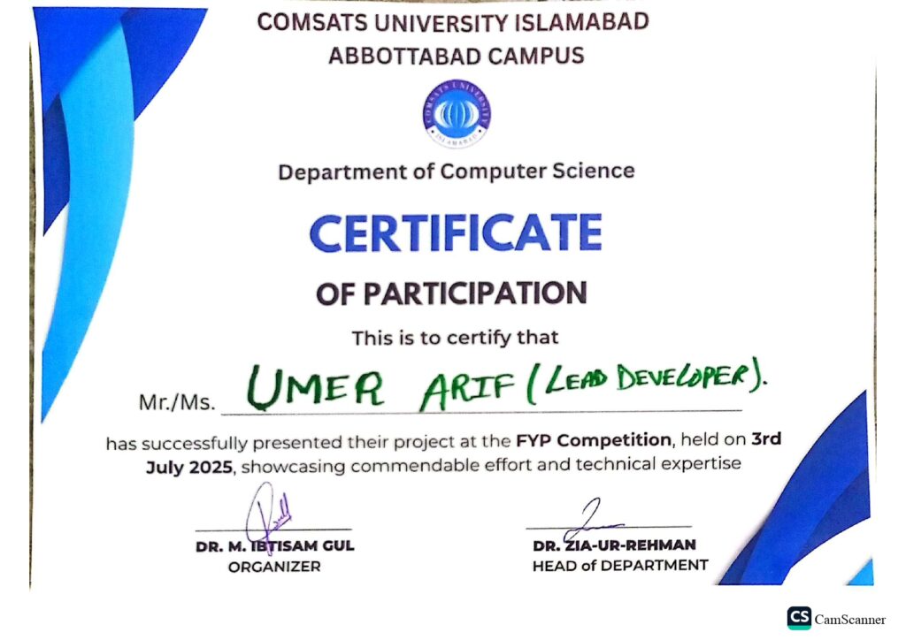 Umer Arif - portfolio - 0