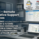 I will do Administrative Support – Email Management, Scheduling & Reporting - Remote