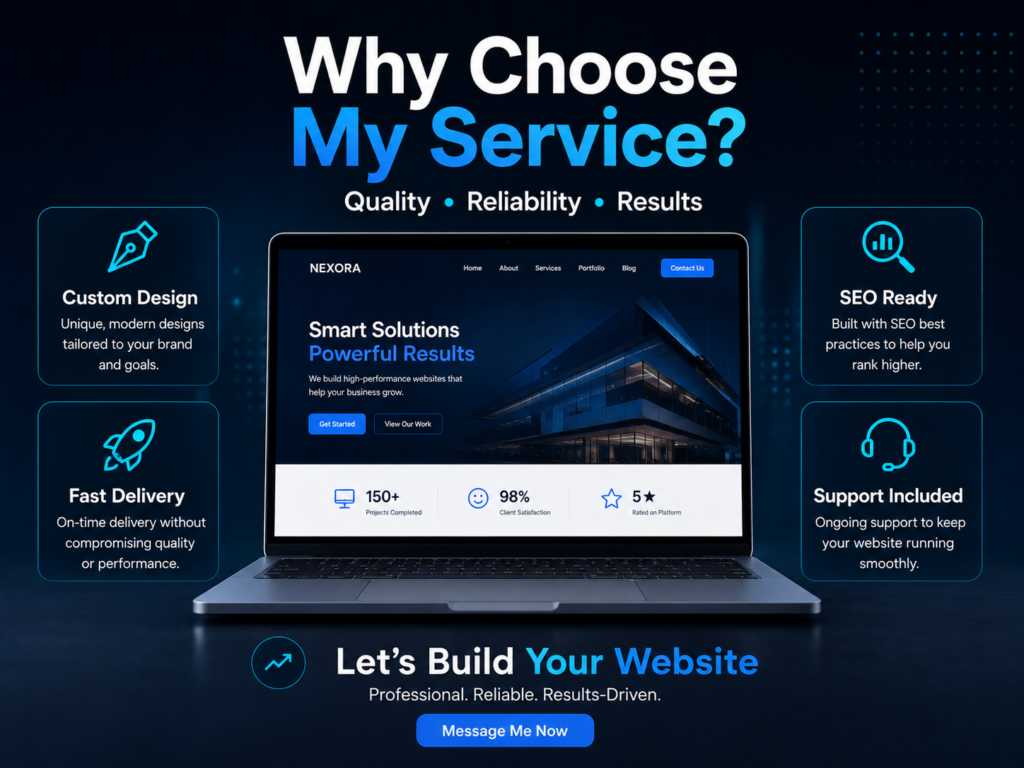 سأنشئ موقعا إلكترونيا احترافيا ومتجاوبا لأعمالك - portfolio - 1