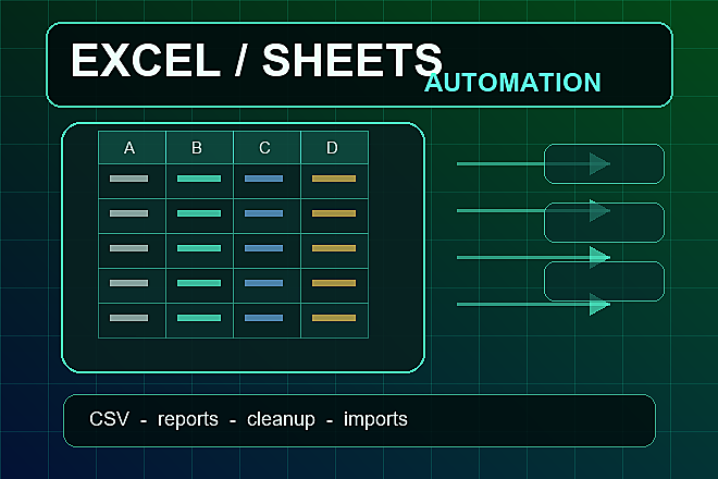 Je vais nettoyer un fichier Excel ou Google Sheets - portfolio - 0