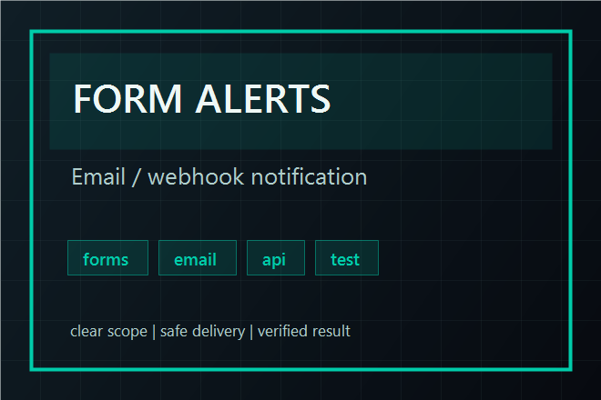 I will connect your website form to email or webhook alerts - portfolio - 0