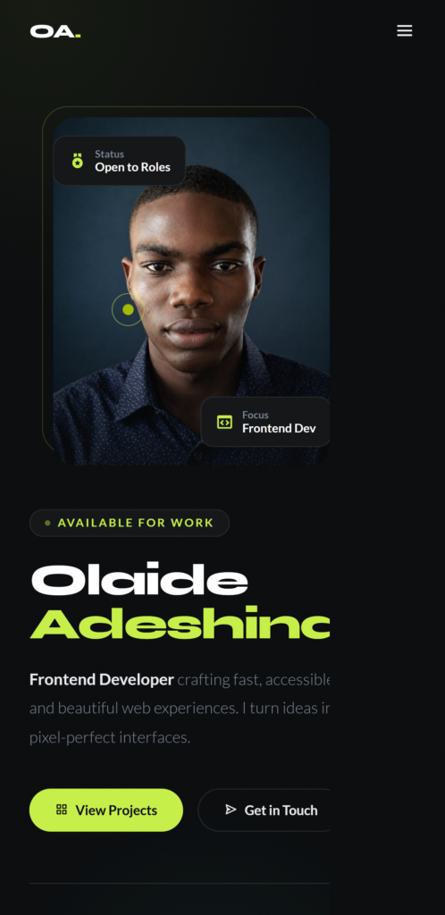 Olaide Adeshina - portfolio - 2