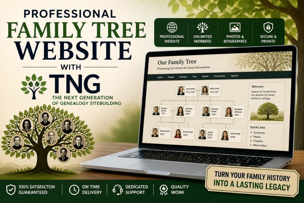 I will build an interactive Family Tree and Genealogy Website in WordPress - portfolio - 1